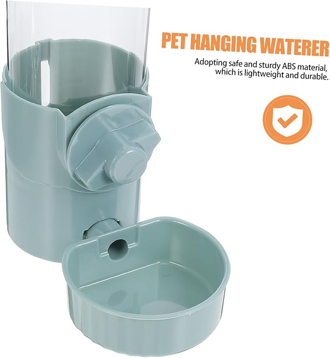 Milisten Pet Automatic Water Dispenser Hanging Waterer for Dogs and Cats Capacity Easy Install Water Feeding Tool for Crates and Cages Made of Durable Material