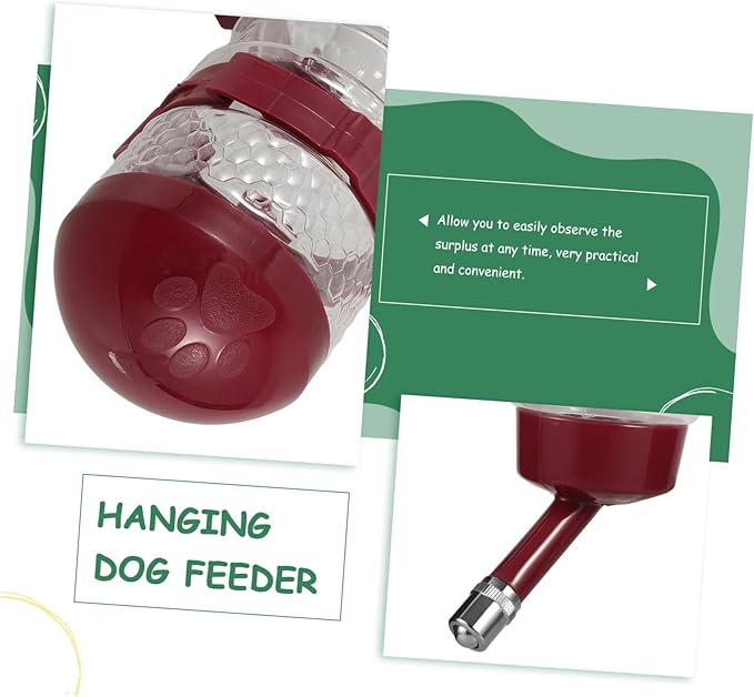 VANZACK 4pcs Pet Water Dispenser for Dogs and Cats Automatic Hanging Feeder Easy to Install for Cages Prevents Spills and Keeps Pets Hydrated