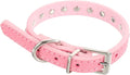 POPETPOP Adjustable Rhinestone Pet Collar for Dogs and Cats Pu Leather Design Comfortable and Stylish for Parties and Daily Wear