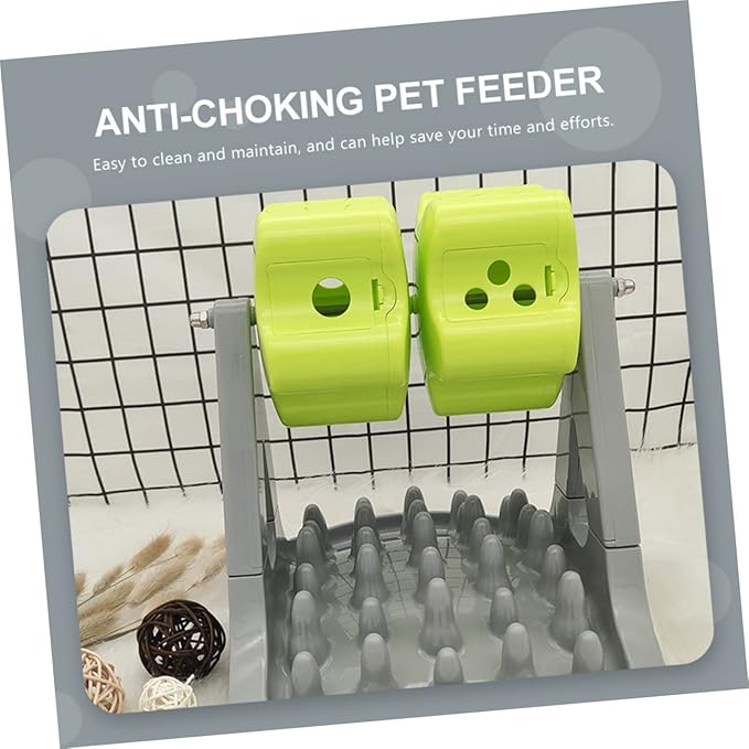 BESPORTBLE 1piece Dog Food Bowl Stand Automatic Dog Treat Dispenser for Raised Bowl