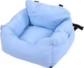 Dog Car Seat, 50x45x36cm Soft Comfortable Pet Carrier for Small Medium Dogs Cats, Universal Pet Bed Booster Cushion with Safety Belt, Accessories
