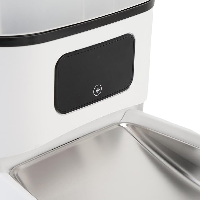 Zerodis Smart Pet Food Dispenser with Generous 6L Capacity, Remote Feeding Control, Timed Feeding for Indoor Pets