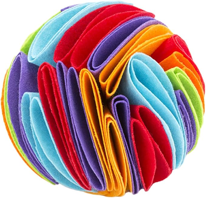 Dog Puzzle Toys Pet Snuffle Mat Dog Slow Feeding Mat Puppy Sniffing Pad Nose Work Blanket Training Feeding Foraging Skill for Small Medium and Large 4 Balls