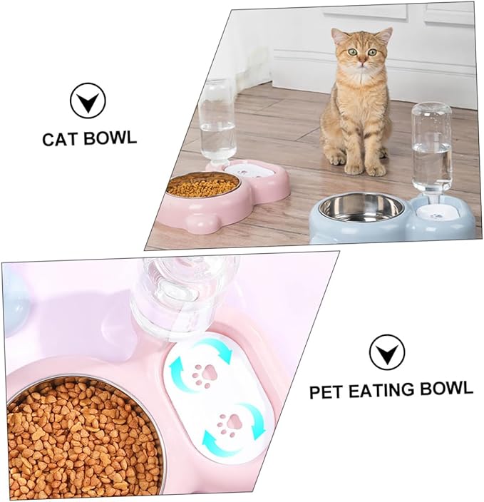 Pet Feeder Bowl Splash Dog Water Bowl Raised Cat Dog Eating Pet Supplies