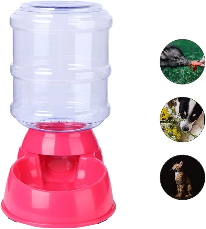 POPETPOP Dog Automatic Feeder- Pet Food Dispenser Self Dispensing Gravity Automatic Feeder for Small&Medium Pets 3. 5L ()