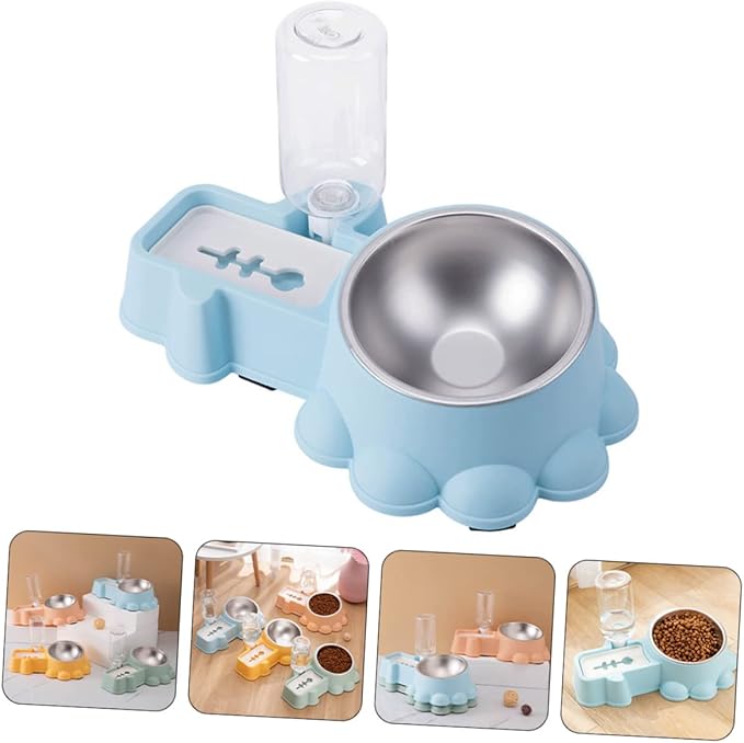 1 Set Multi Function Dog Feeder and Adorable Cat Feeding Bowl Automatic Water Dispenser Durable and Pet Bowl for Home and Pet Stores