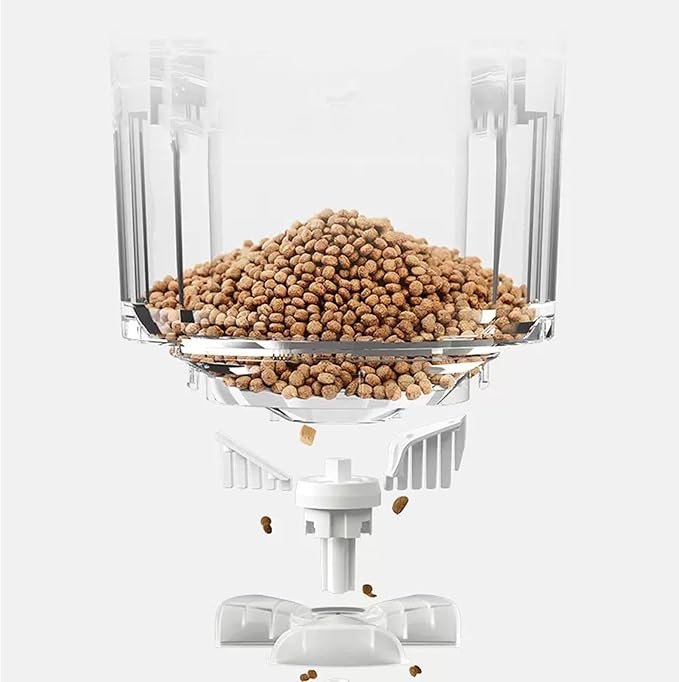 Pet Feeder Smart Automatic Feeder Timed Quantitative Feeding Pet Feeding Machine 4L Pet Food Storage Bucket Suitable Compatible with Cats and Dogs Pets Supplies(Black,Dual Camera)