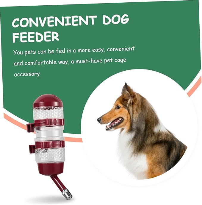 VANZACK Hanging Dog Water Dispenser Automatic Puppy Water Feeder for Cages Large Capacity Pet Waterer Easy Visibility for Cats and Dogs for Pets Home and Travel