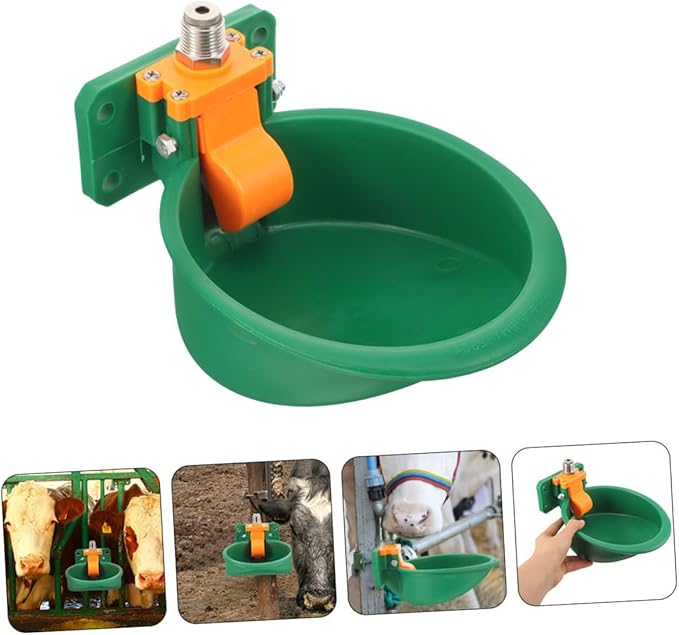 Sheep Goat Automatic Water Dispenser Horse Feeder Livestock Waterer Plastic Drinking Bowl Farm Use Easy to Clean