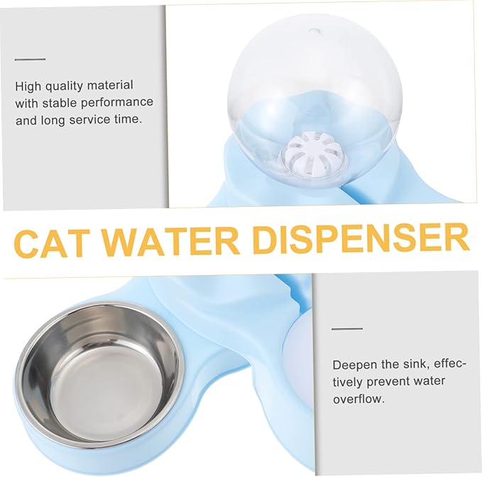 Automatic Cat Feeder Cat Fountain Pet Water Dispenser No Spill Design Healthier Pet Hydration