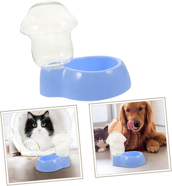 Happyyami 1 Set Automatic Pet Water Dispenser Practical Cat Dog Water Feeder for Young Pets Capacity Compact Design Convenient Drinking Fountain Blue