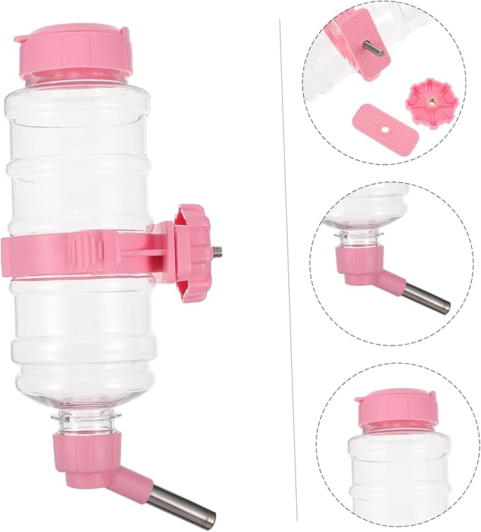 POPETPOP Automatic Pet Water Dispenser Feeder for Dogs Cats Rabbits Durable Easy to -Mounted Drinker for Daily Hydration