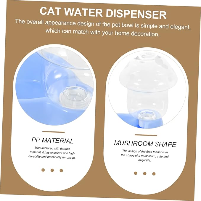 Automatic Feeder for Cats and Dogs Water Bowl Cat Spill Water Fountain Gravity Feeder