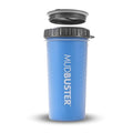Dexas Lidded MudBuster Portable Dog Paw Cleaner, Pro Blue, Large with Lid
