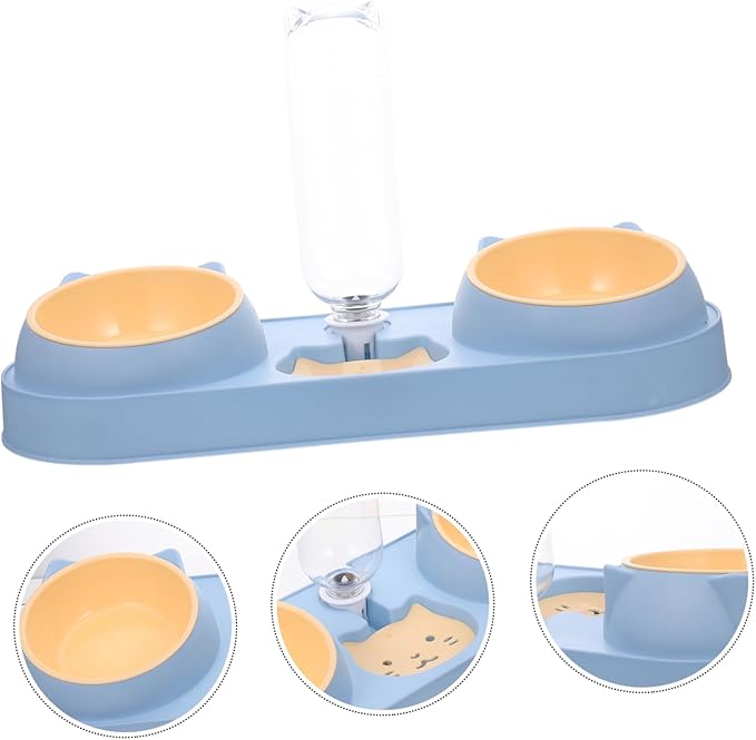 HANABASS Plastic Feeding Bowl Pet Feeding Device Cat and Dog Automatic Feeder and Drinker