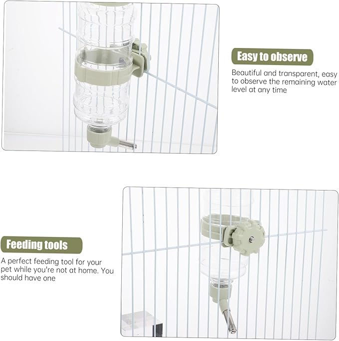 Milisten 2pcs Automatic Pet Water Dispenser Capacity Wall-Mounted Cats and Animals Easy Installation Leak Water Feeder