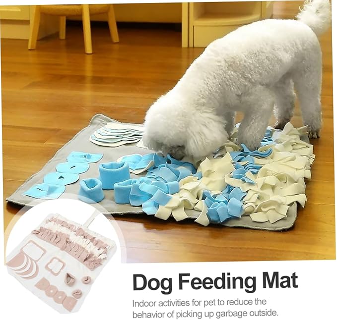 Pet Snuffle Mat for Dogs Interactive Foraging Feeding Blanket Removable Washable Nose Work Training Pad Great for Reducing Stress and Encouraging Play