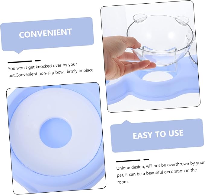 BESPORTBLE Detachable Pet Waterer and Dog Food Feeder Skid Dual Bowls for Indoor Use Convenient Automatic Water Dispenser for Cats and Dogs Safe Easy to Design