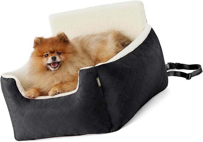 Safe Pet Car Seats Including Storage Pockets and Adjustable Strap for Secure Transport of Small to Media Breed Dogs Small Dog
