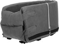 Mikikit Car Pet Cushion Seat Cover Non- Dog Bed for to Backseat Protector for Dogs Cats Grey for Cars Suvs