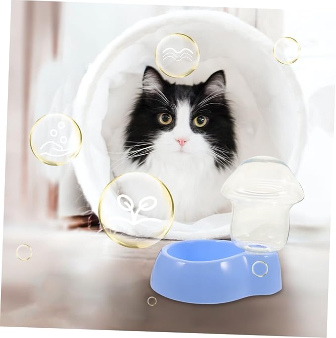 Automatic Pet Water Dispenser Transparent Plastic Drinking Bowl for Dogs and Cats Lightweight and Easy to Clean Water Feeder for Animals and Travel