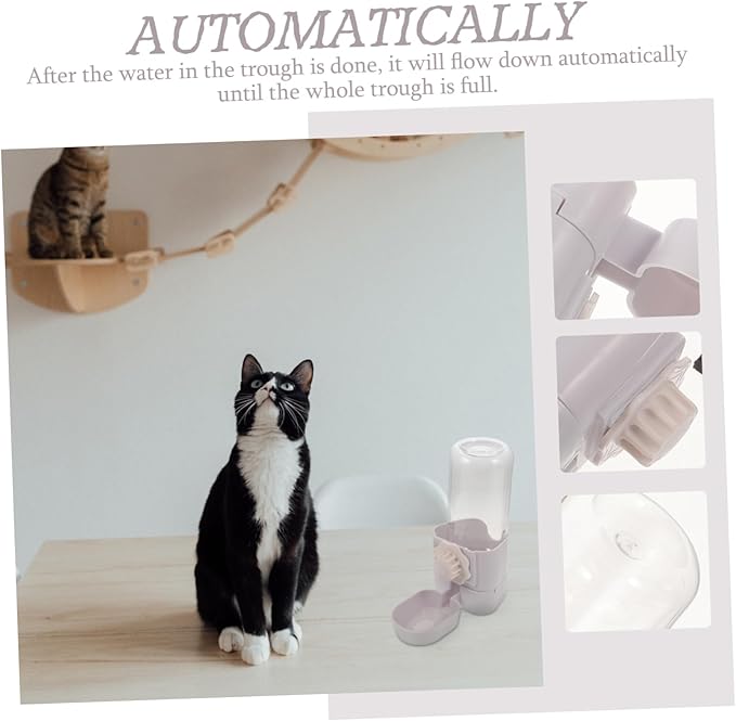 2pcs Pet Water Fountain Dog Water Dispenser Easy Install Cat Dog Bottle
