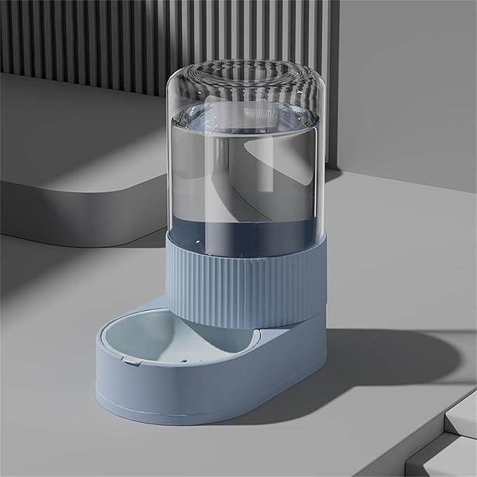 Automatic Pet Feeders with Removable Stainless Steel Bowls, Anti-Slip Base & Integrated Water Dispenser for Dogs Spill Elevated Bowl