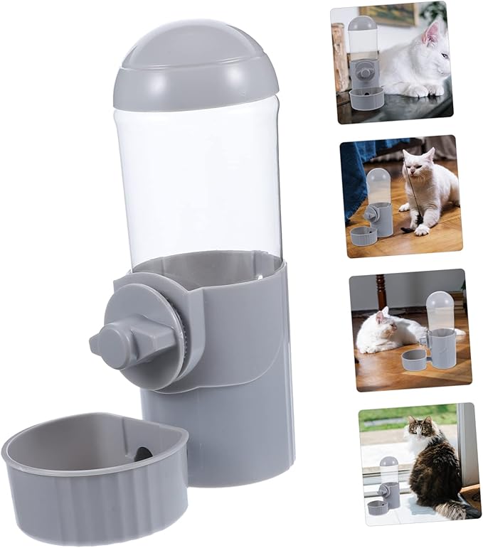 Milisten Dog Hanging Water Dispenser for Cats and Automatic Pet Feeder Easy Installation Prevents Wet Convenient for Cage Use for Busy Pet Owners