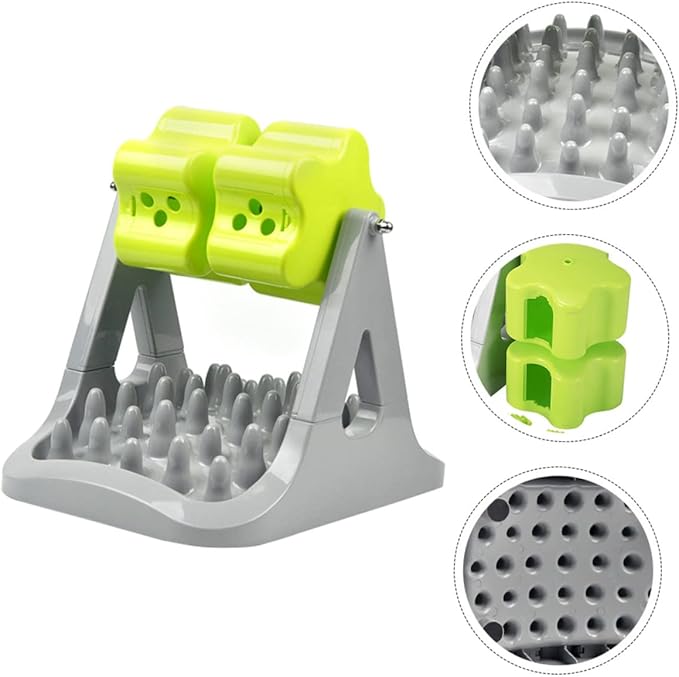 BESPORTBLE 1piece Dog Food Bowl Stand Automatic Dog Treat Dispenser for Raised Bowl