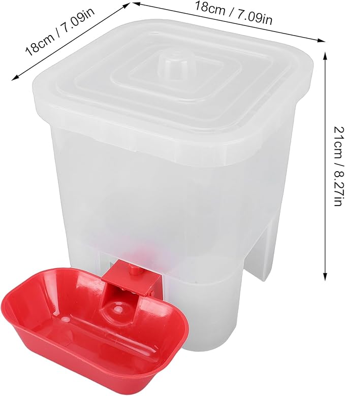 AYNEFY Dog Water Bowl Pet Water Dispenser Multifunction Automatic Cat Feeder Large Capacity Freestanding Dog Drinking Container for Small Medium Pet 7.09x7.09x8.27in Garden