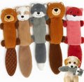 Jalousie 5 Pack Stuffingless Dog Squeaky Toys Dog Toy w/Durable Liner No Stuffing Dog Toy - Dog Toys Crinkle Paper Squeaker Toy for Medium Large Dogs (5 Pack - Color 4 - Squeaky)