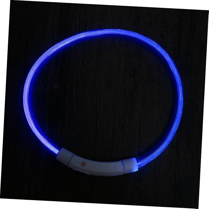 LED Light Dog Collar 50cm Long Rechargeable Waterproof and Flexible for Nighttime