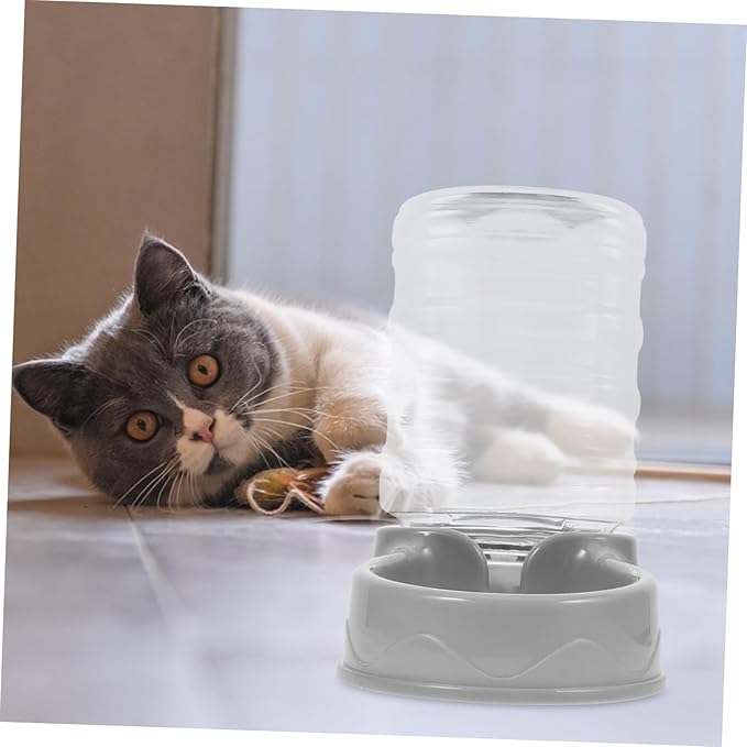 VANZACK Automatic Pet Feeder Dispenser Pet Water Fountain Capacity Gravity Feeder for Cats and Dogs
