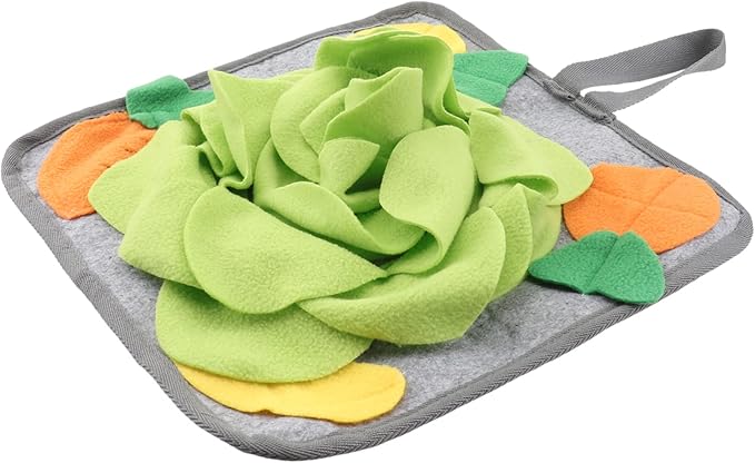 Rabbit Training Mat Pet Feeding Pad Bunny Snuffle Toy Made of Polar Fleece Aid
