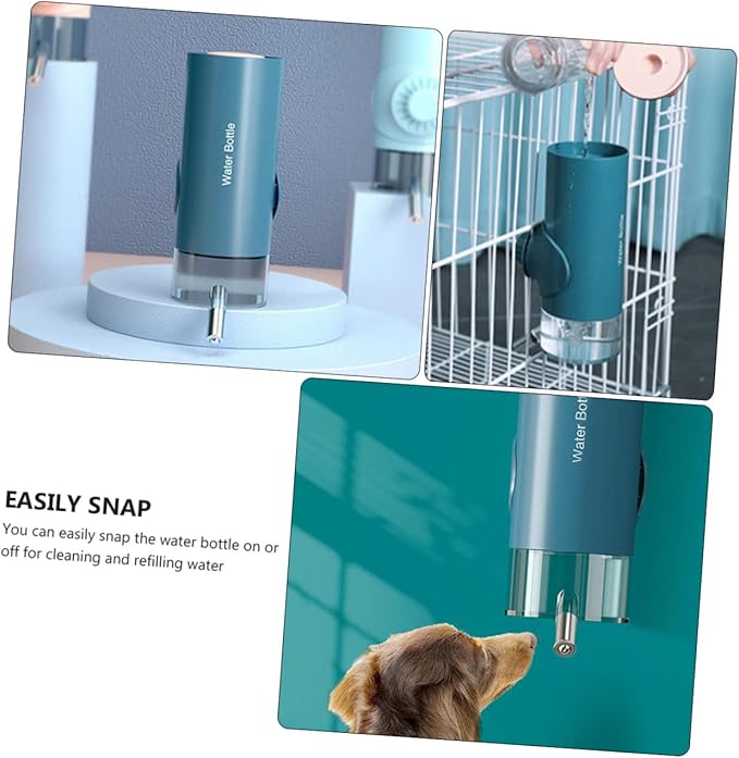 TOYANDONA Hanging Pet Water Dispenser Automatic Feeder for Dogs Convenient Water Supply with Snap Design for Travel Pet Accessories