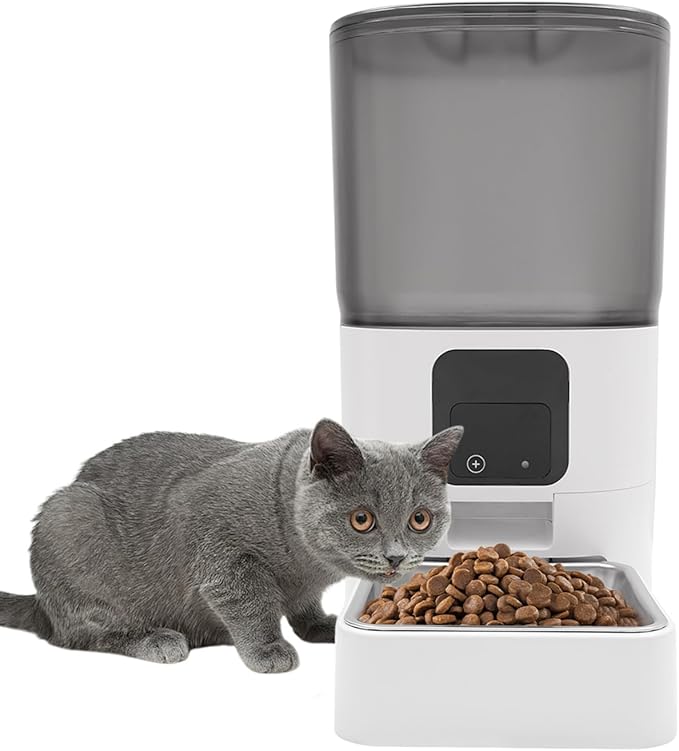 6L Intelligent pet Automatic Feeder, Remote Control Through APP, timed, quantitative and Precise Feeding, Freeing up The owner's Hands