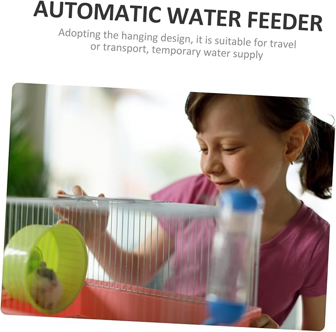 2pcs Pet Automatic Water Feeder Hanging Water Dispenser for Dogs Cats Animals Design Capacity Keeps Pets Dry and Hydrated