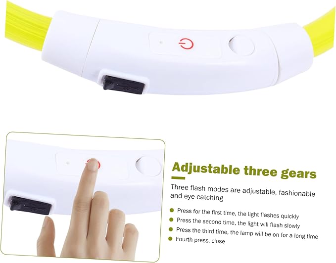 Led Glowing Dog Collar USB Rechargeable Pet Glow Collar for Puppies Lightweight Design for Safe and Festive Occasions