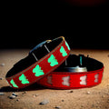 USB-C led Light up Dog Collar, 3D Design Comfortable and Soft Material,Multicolored Lighting，Night Dog Collar (BT-RED, S(11.8-15.7"))