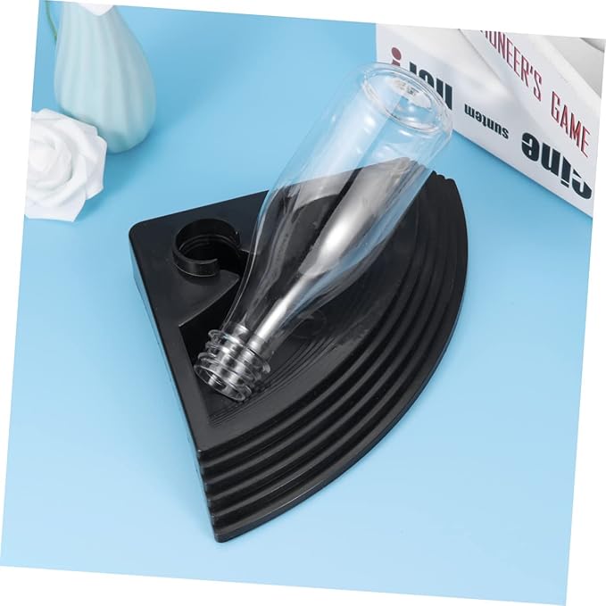 3pcs Triangle Automatic Drinking Fountain for Crawler Pets Self Waterer Feeder Black Reptile Water Dispenser Hassle Maintenance and Continuous Hydration
