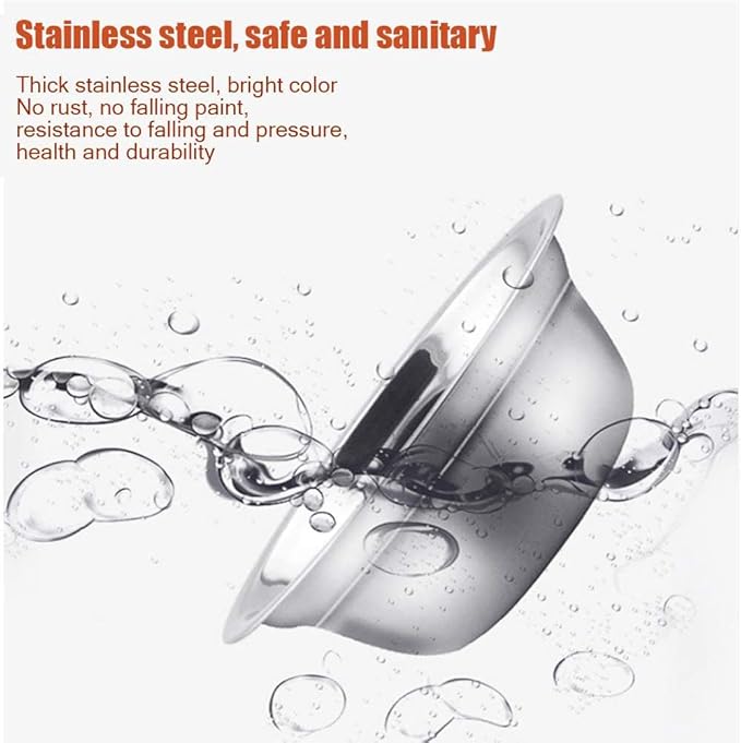Double Dog Cat Bowls,Cat Dog Feeder Automatic Water Bowl and Food Bowl Set, Pet Automatic Water Dispenser,Floating Bowl Splash Free, Stainless Steel Feeder Bowl for Cats and Small Dog