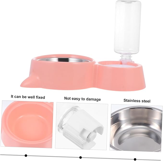 1pc Automatic Dog Water Dispenser Pet Feeder Bowl Capacity Detachable Design for Cats and Dogs Cat Ear Shape