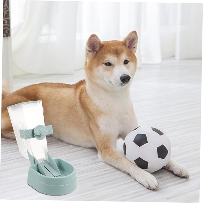 NUOBESTY Automatic Hanging Dog Feeder Pet Bowl with Detachable Design for Easy Cleaning Spacious Food Dispenser Suitable for Puppies and Dogs Space-Saving Pet Feeding Station for Cages