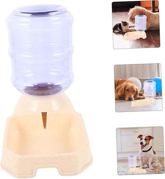 BESPORTBLE Dog and Cat Automatic Water Dispenser Sturdy Feeder Stand Easy Refill No Spill Pet Water Bowl Indoor Outdoor