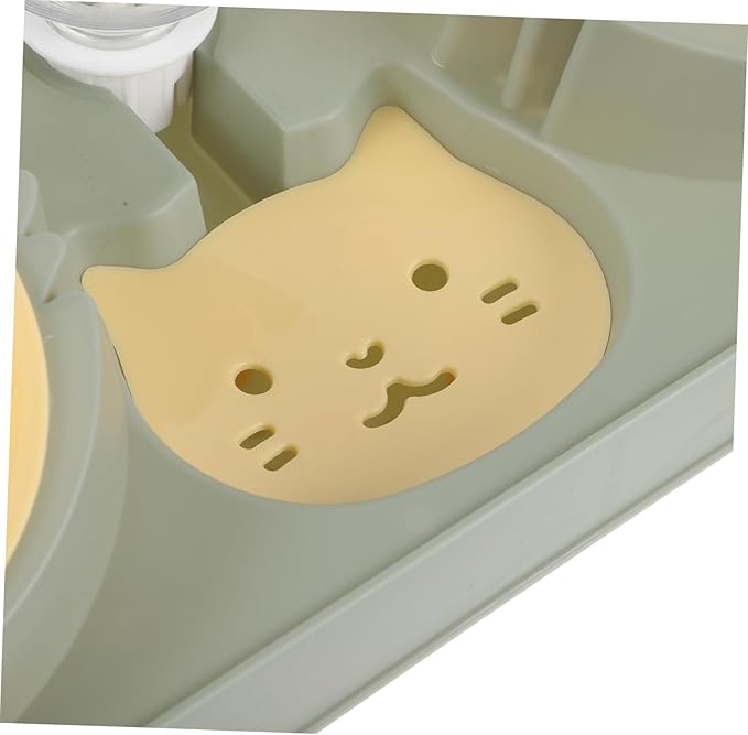 Compact Automatic Feeder and Drinker Pet Feeding Bowl Dog Bowl Food Dispenser Pet Food Holder Random Style