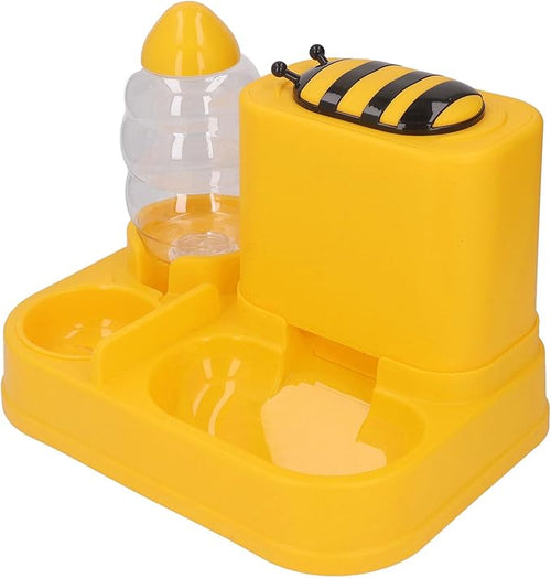 2 in 1 Automatic Pet Feeder and Water Dispenser for Cats Dogs Large Capacity Dry Wet Separation Food and Water Dispenser Set Easy to Assemble and Use
