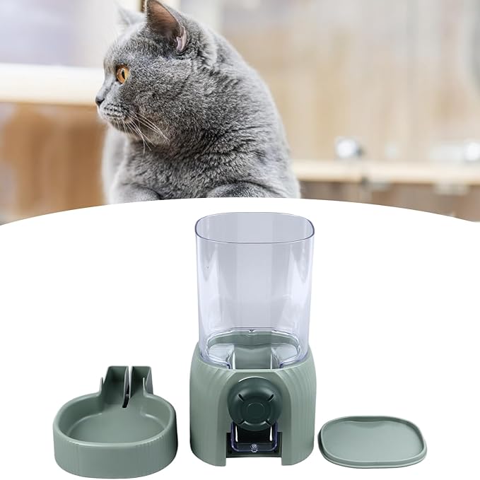 Hanging Automatic Food Dispenser, Large Capacity Hanging Cage Automatic Small Pet Food Dispenser, Automatic Replenish Pet Feeder for Cat Dog Hamster Bunny