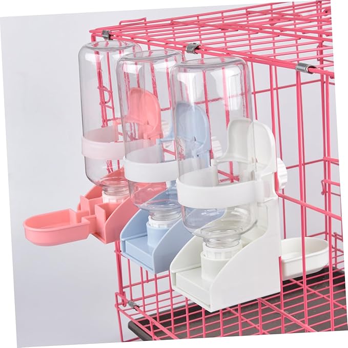 2pcs Pet Automatic Water Feeder for Cats and Dogs Hanging Cage Drinking Tool Convenient Water Dispenser for Pigeons Safe and Smooth Design for Home and Pet Shops