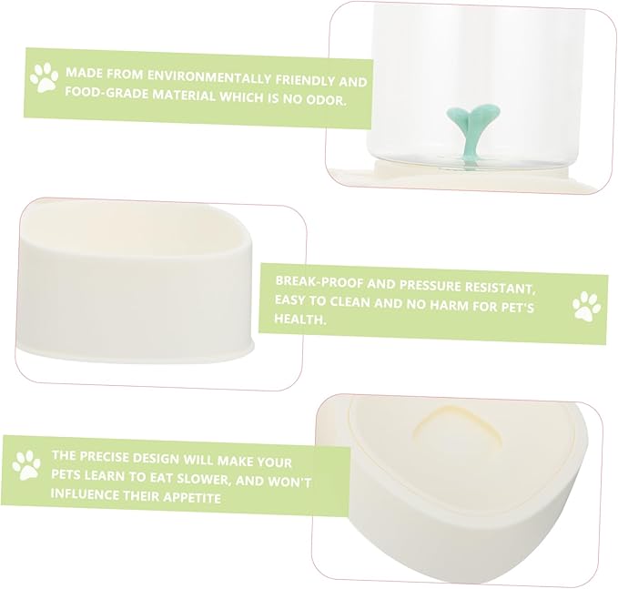 Milisten Automatic Cat Water Dispenser Portable Bowl Feeder for Dogs No Spill Design Easy to Clean