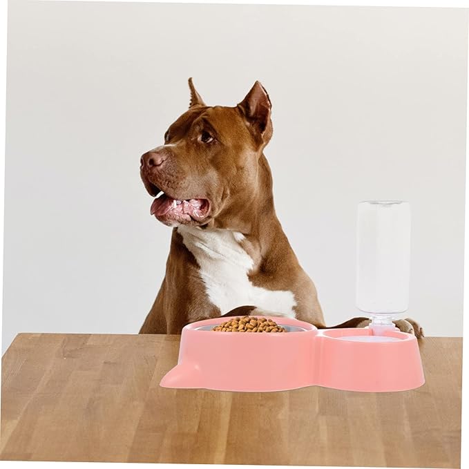 POPETPOP 1pc Automatic Pet Water Feeder and Feeding Bowl Cat Ear Design Food-Grade for Cats and Dogs Antiskid Base Easy to